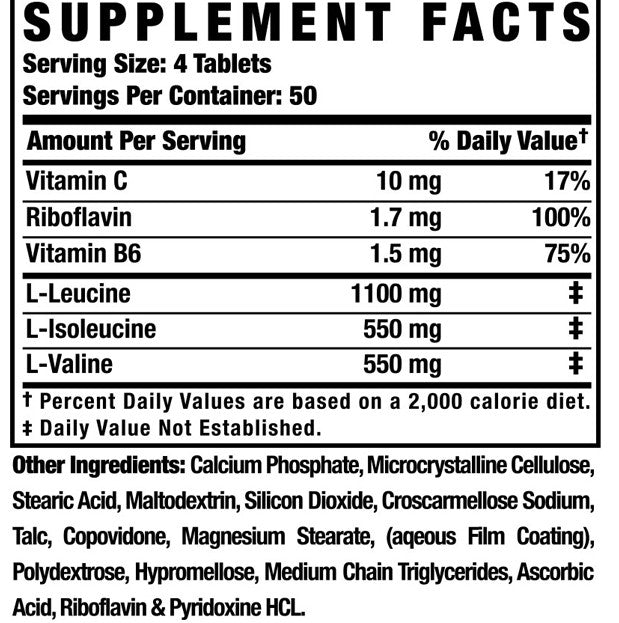 Ronnie Coleman BCAA XS Facts