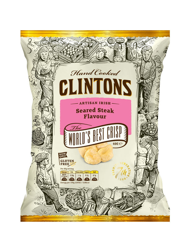 Clintons Crisps - Seared Steak - Snack Revolution