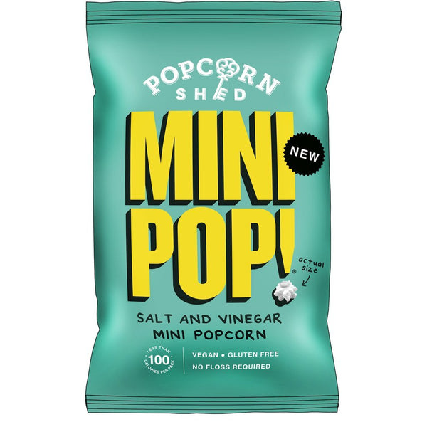 Popcorn Shed Mini Pop - Salt & Vinegar Mini Popcorn - Snack Revolution