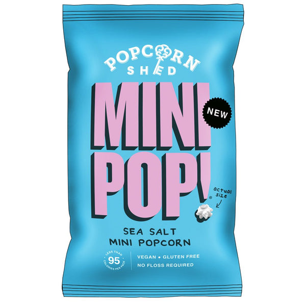 Popcorn Shed Mini Pop - Sea Salted Mini Popcorn - Snack Revolution