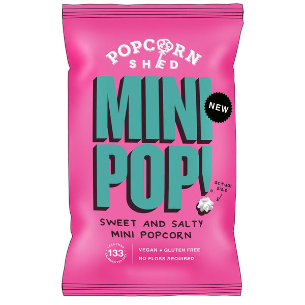 Popcorn Shed Mini Pop - Sweet & Salty Mini Popcorn - Snack Revolution