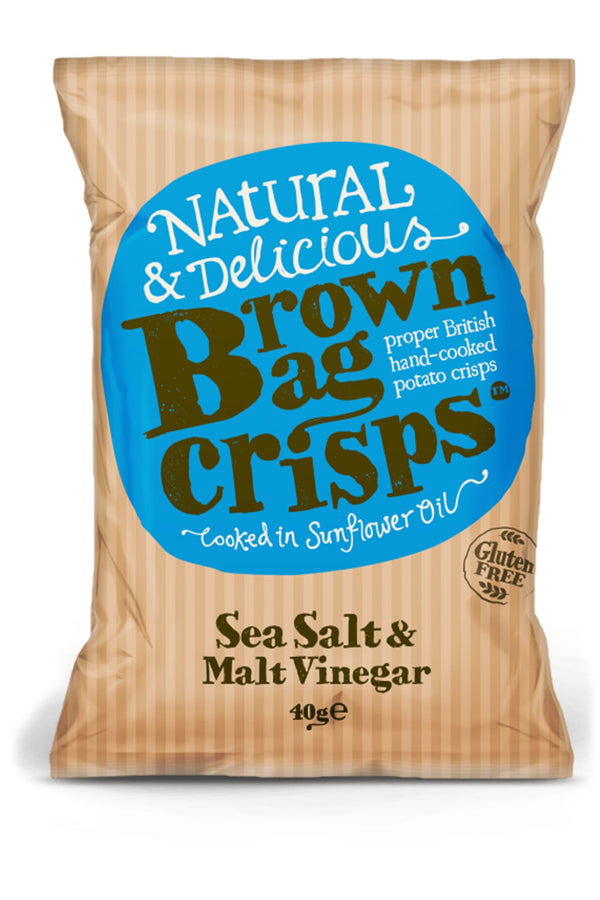 Brown Bag Crisps - Sea Salt and Malt Vinegar - Snack Revolution