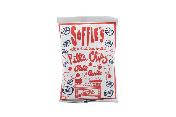 Soffles - Chilli & Garlic WILD Pitta Chips - ZERO VAT - Snack Revolution