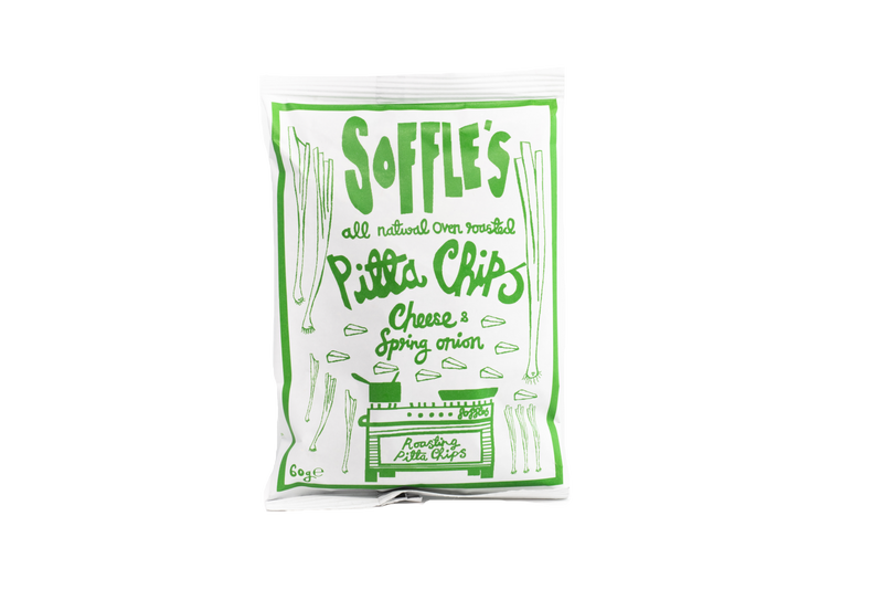 Soffles - Cheese and Spring Onion Pitta Chips - ZERO VAT - Snack Revolution