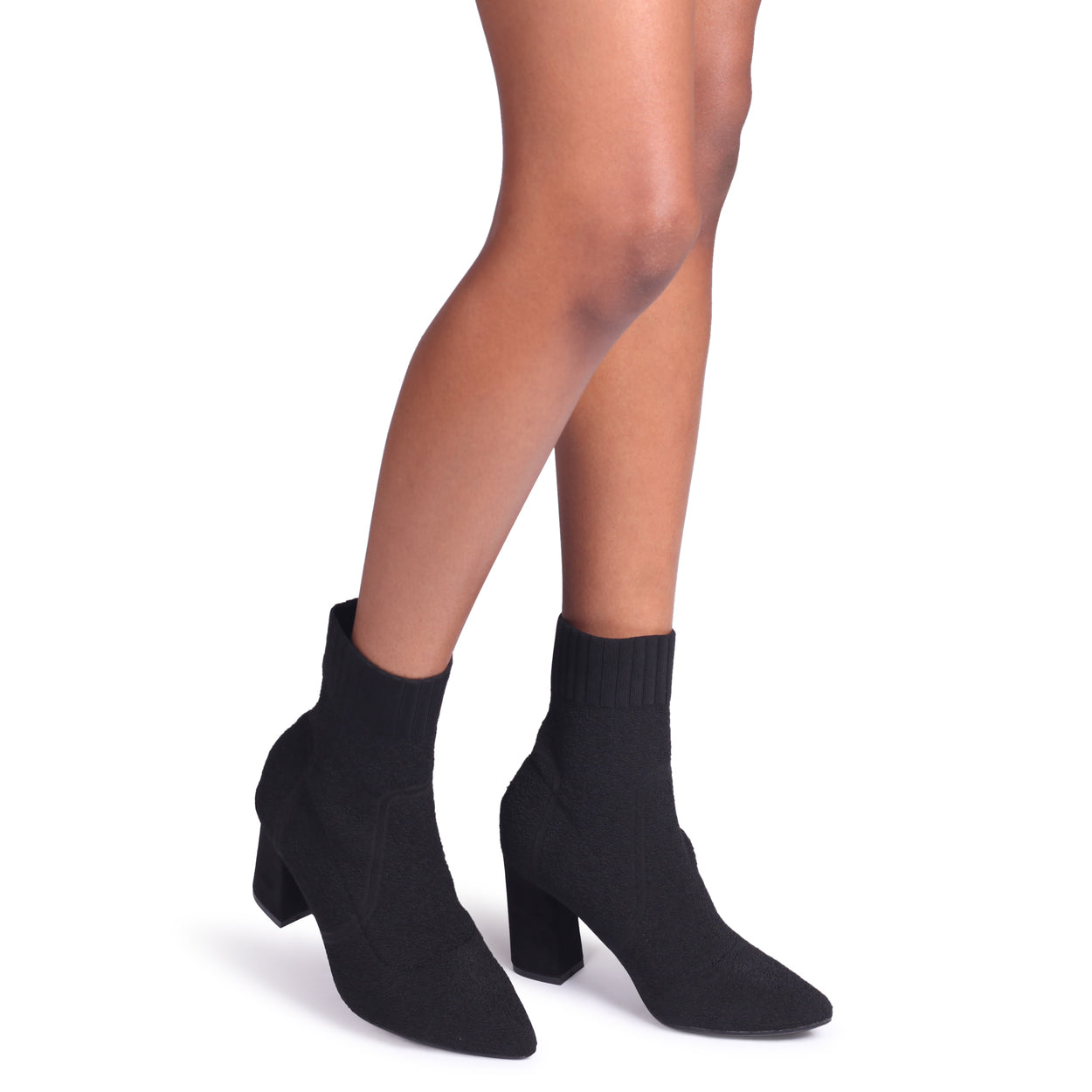 Sock Heeled Ankle Boots – Linzi