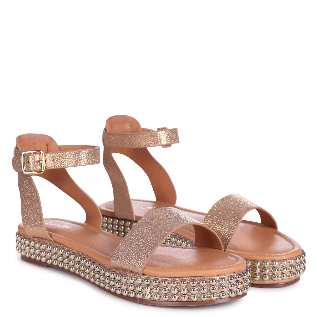 Sandal With Studded Trim Detail – Linzi