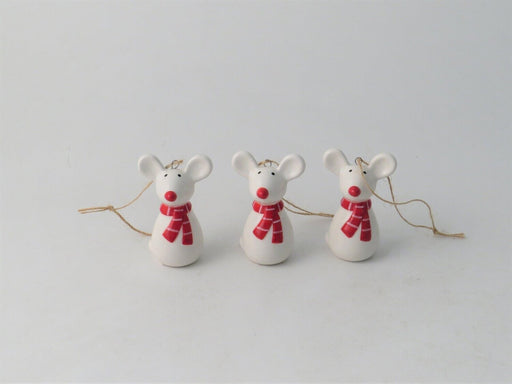 Felt Fur Shelf Sitting Mouse Christmas Figurine Decoration Pink White Grey  Mice
