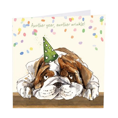 happy birthday bulldog card