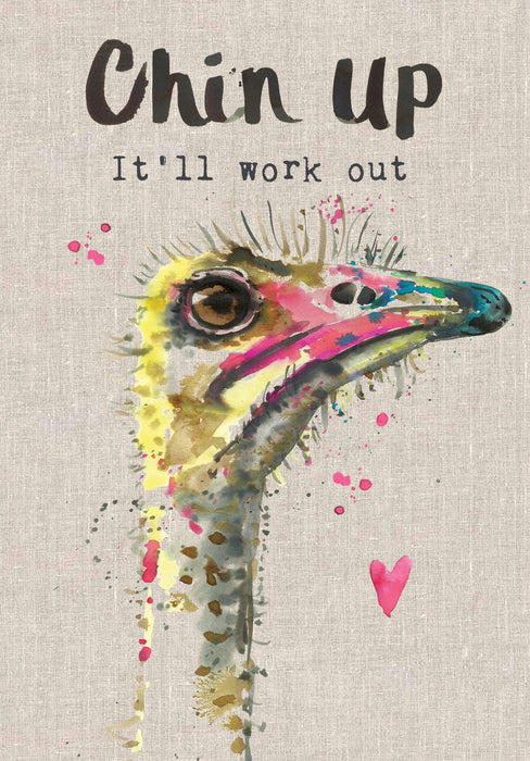 Chin up, it'll work out Card - Sarah Kelleher