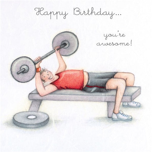 Workout Birthday Card Birthday Card for Gym Lover Fitness 