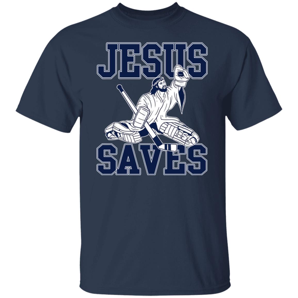 Jesus Saves Hockey Shirt | Teedragons.com - TeeDragons