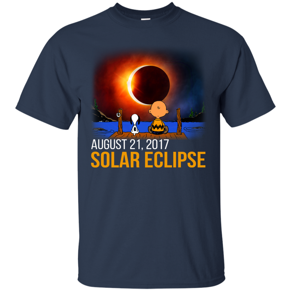 Snoopy and Charlie Brown - Solar Eclipse August 21, 2017 Shirt, Hoodie ...