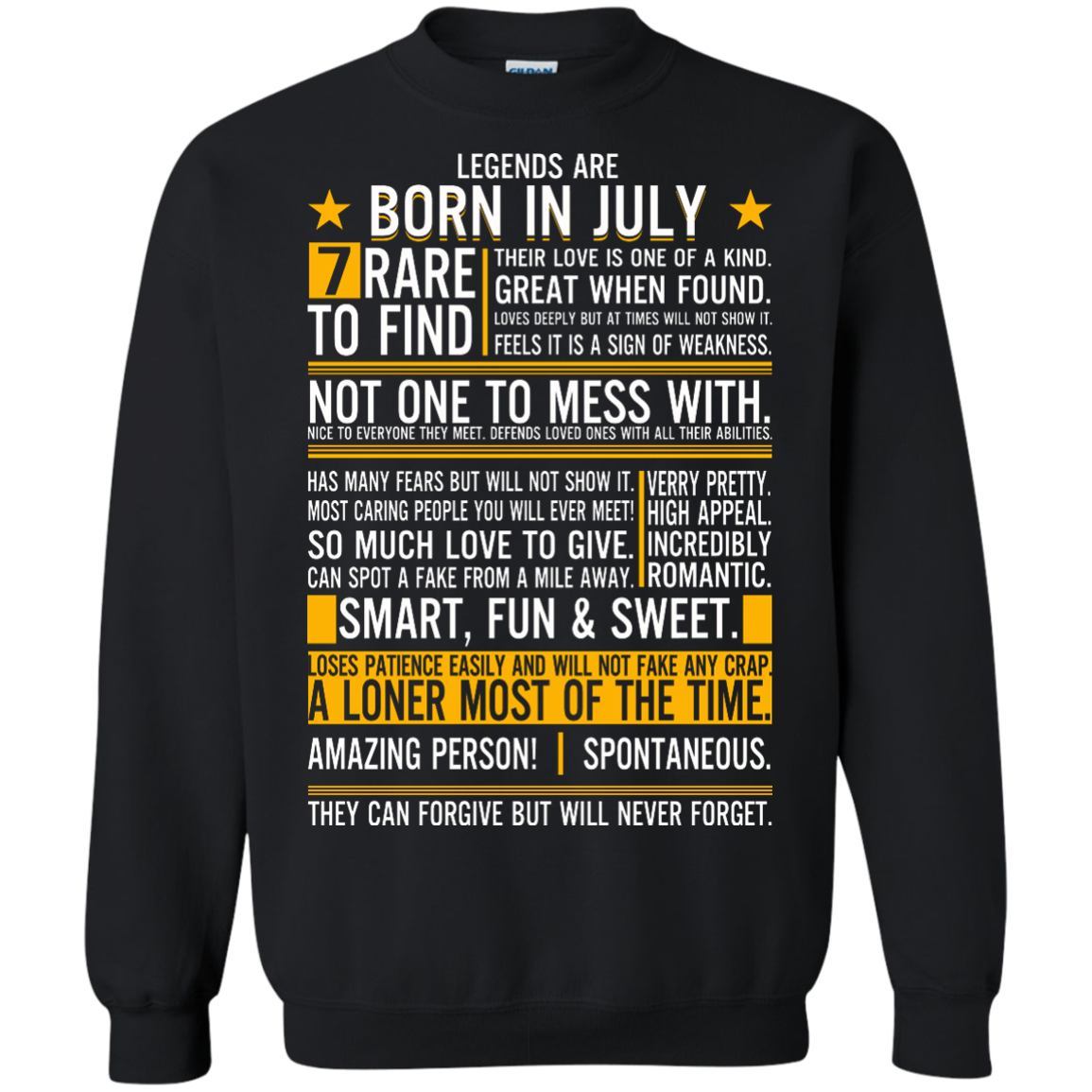 Legends Are Born In July Shirt Hoodie Tank Teedragons 