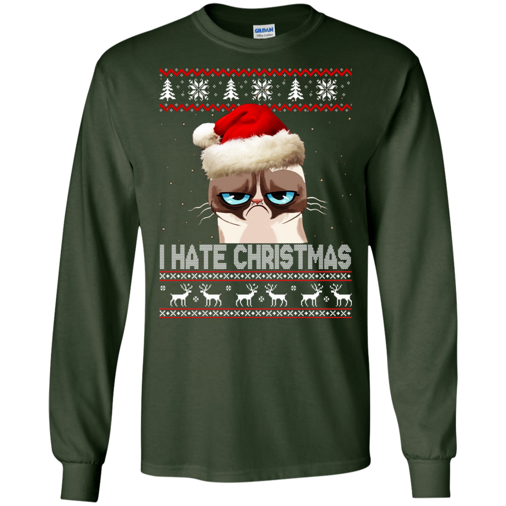 Grumpy I Hate Christmas Sweater, Hoodie - TeeDragons