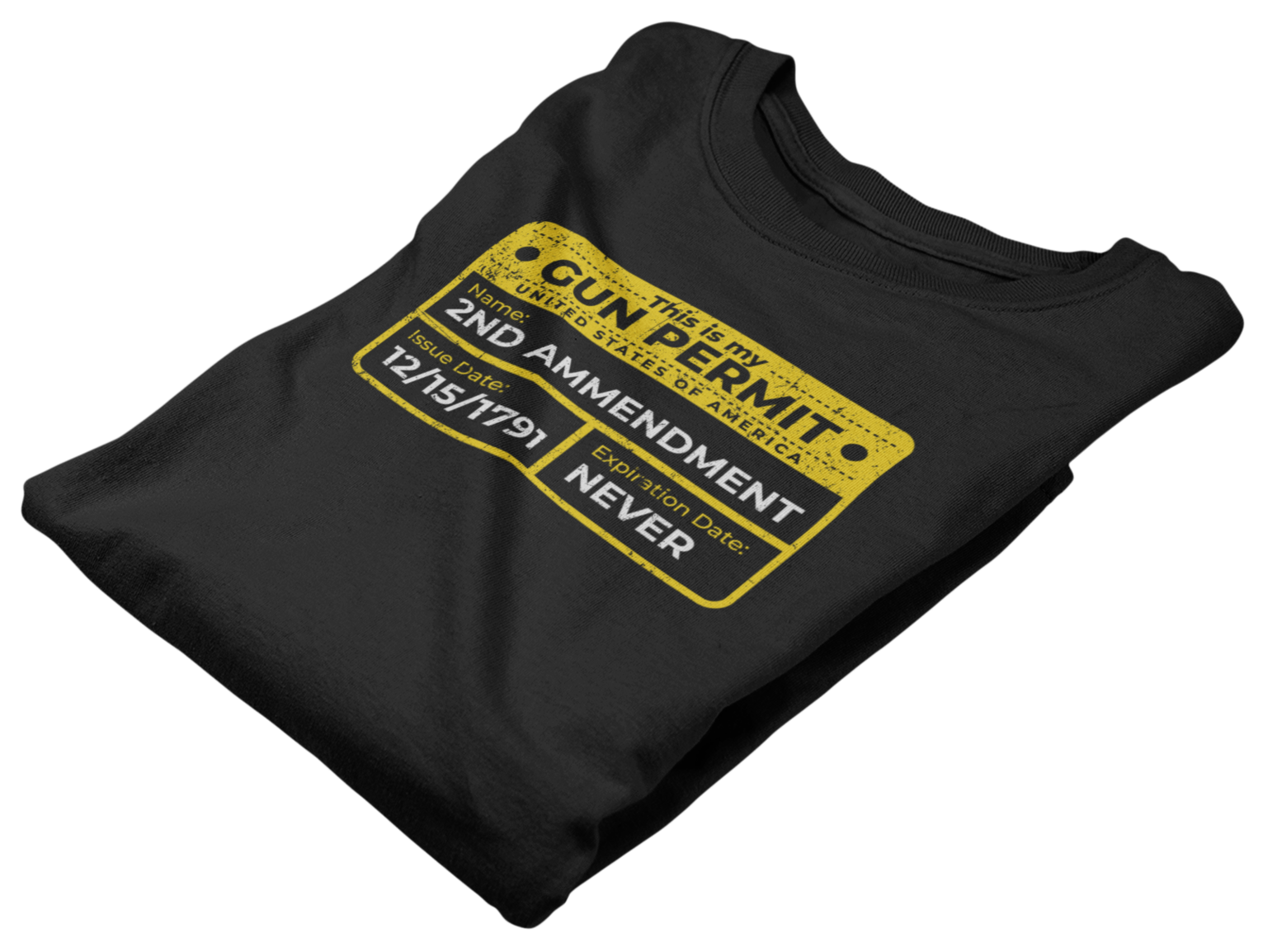Download Gun Permit T-Shirt - Survival Life Store