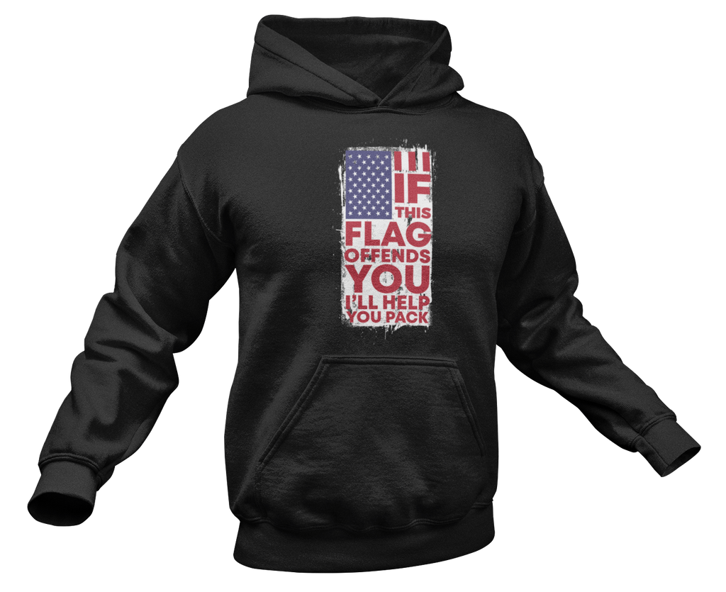 Download If This Flag Offends You Hoodie - Survival Life Store