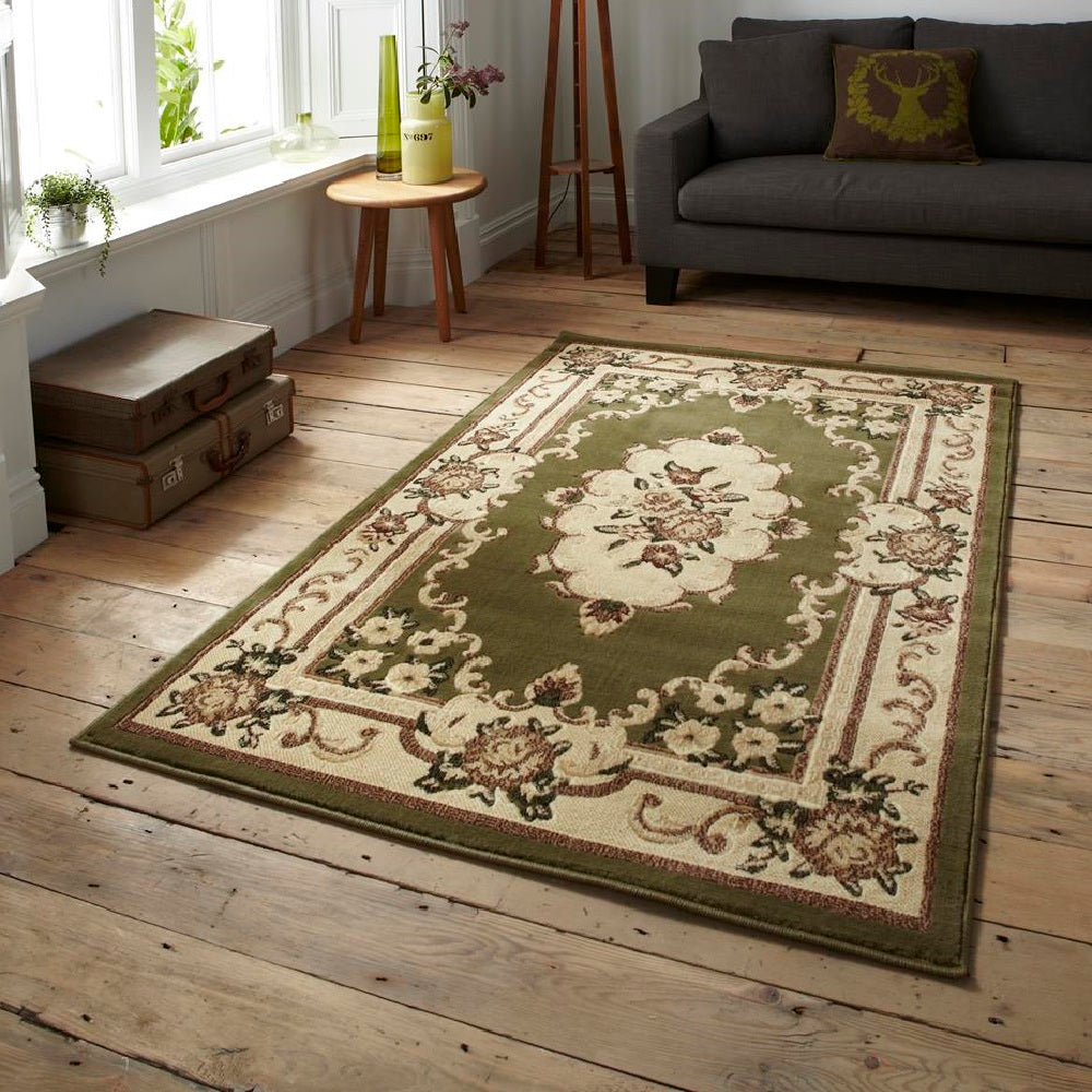 Think Marrakesh Light Green Polypropylene Rug 160cm X 220cm Premium Rugs