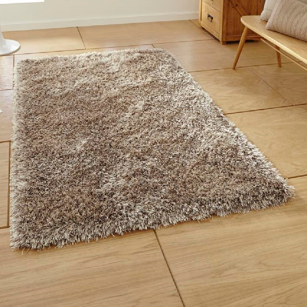 Think Monte Carlo Mink Shaggy Rug 100cm X 150cm Premium Rugs