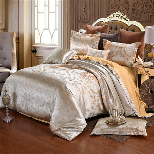 Luxury Jacquard Bedding Sets Queenking Size Duvet Cover Set Pricesolution4u™ 6176