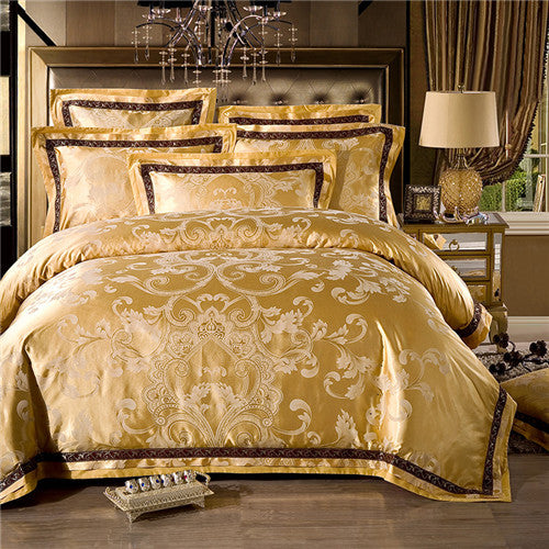 Luxury Jacquard Bedding Sets Ensembles Queen/King Size Duvet Cover ...