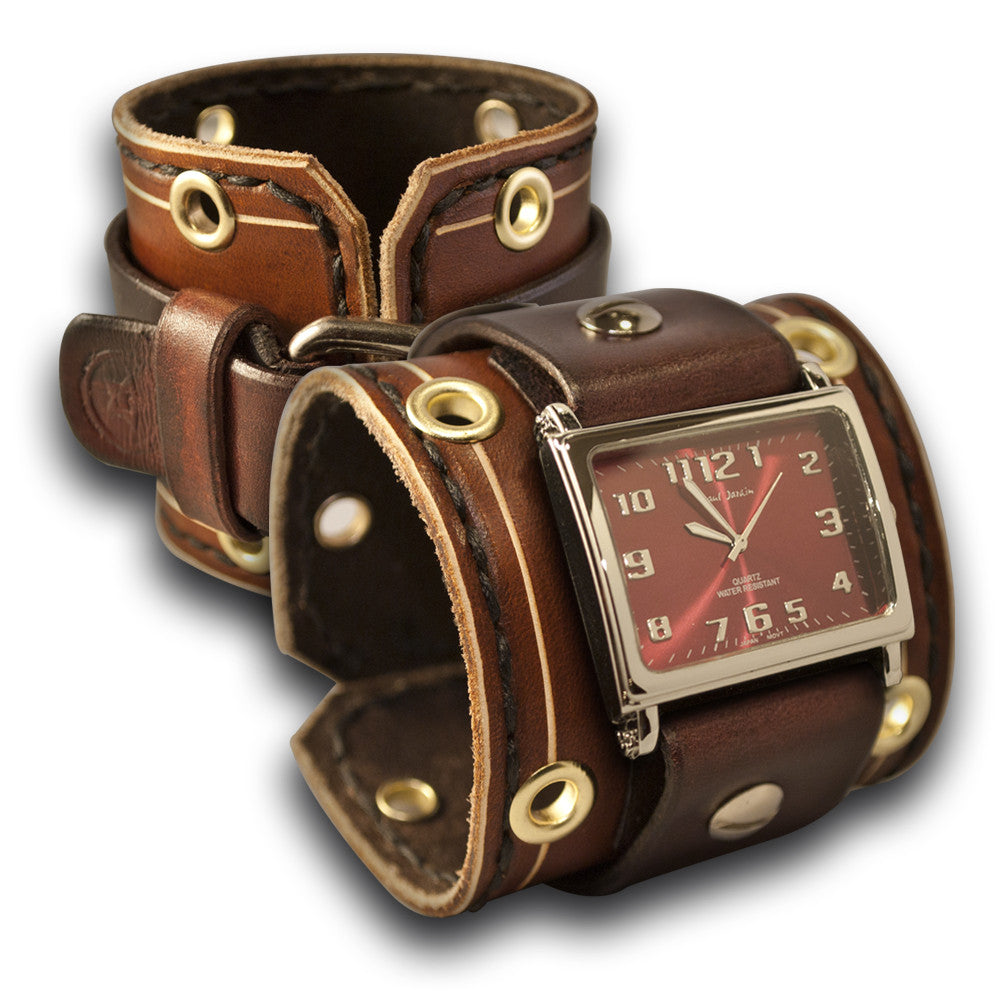 Rockstar Wide Leather Cuff Watches Rockstar Leatherworks™ 