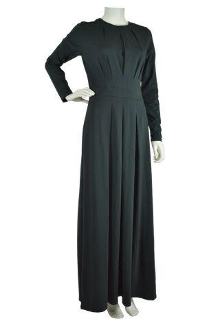 Buy Nayo Black Cotton Maxi Dress - Ethnic Dresses for Women 7723403