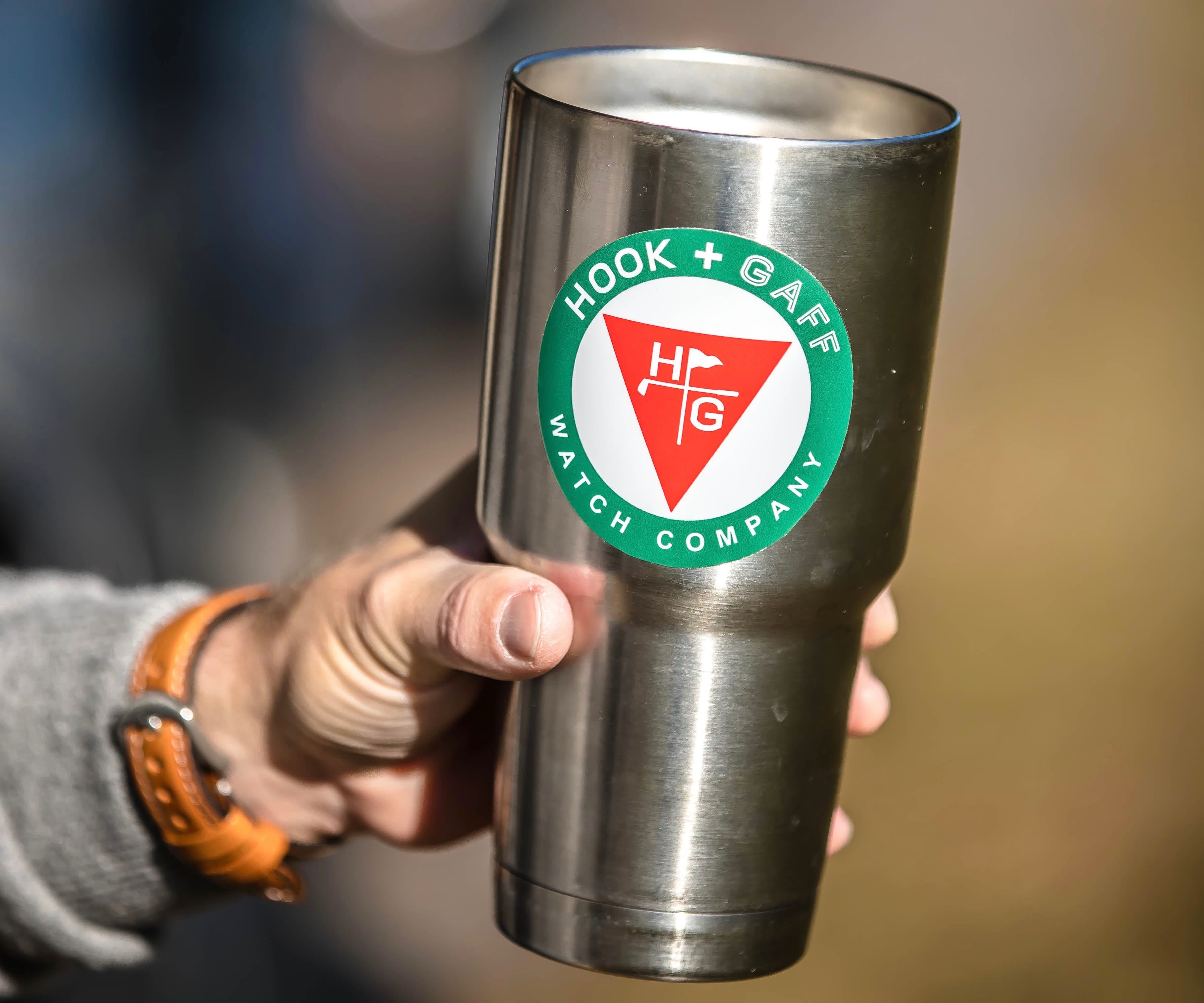 Golf Merit Badge Decal on cup