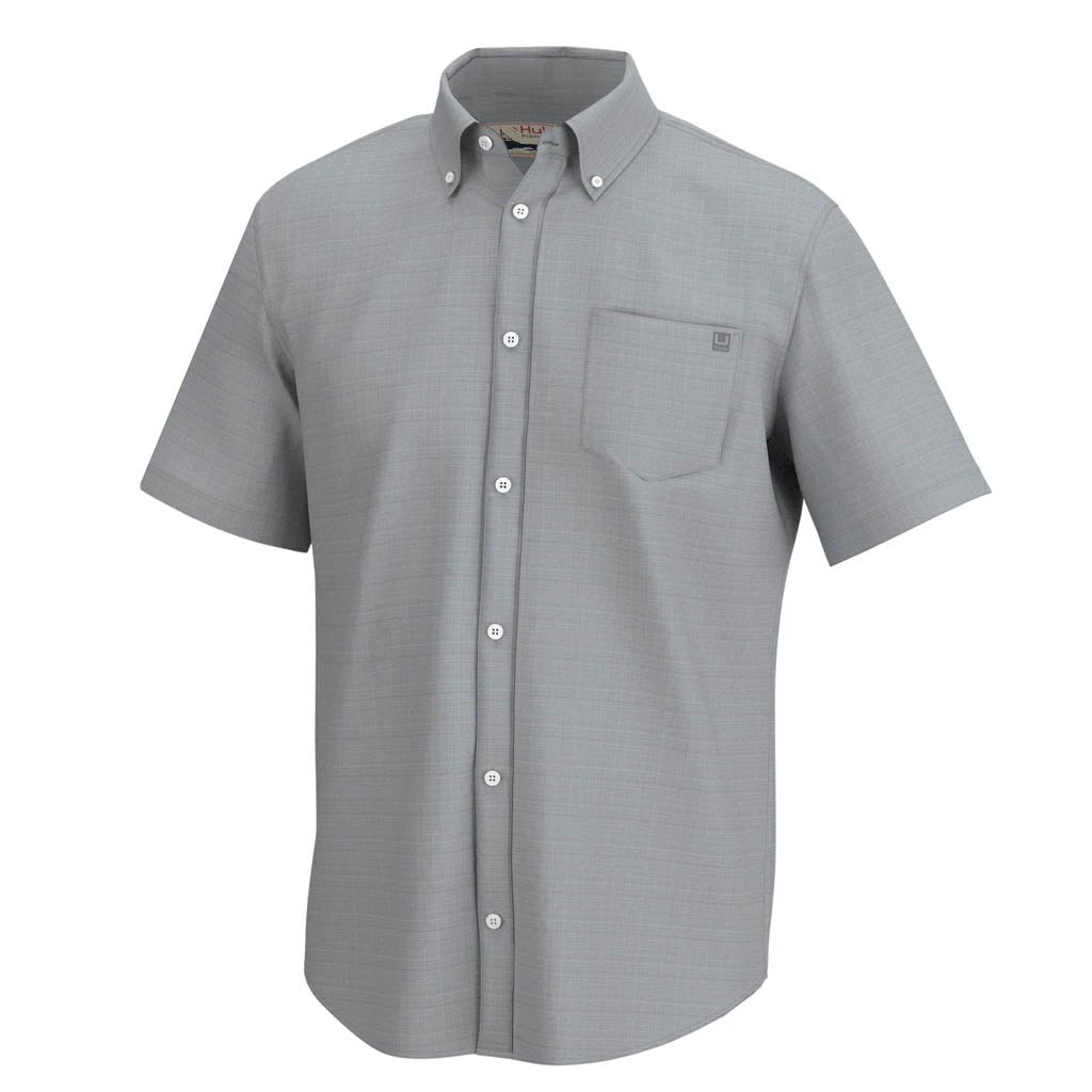 Huk Men's Kona Cross Dye Shirt M Harbor Mist