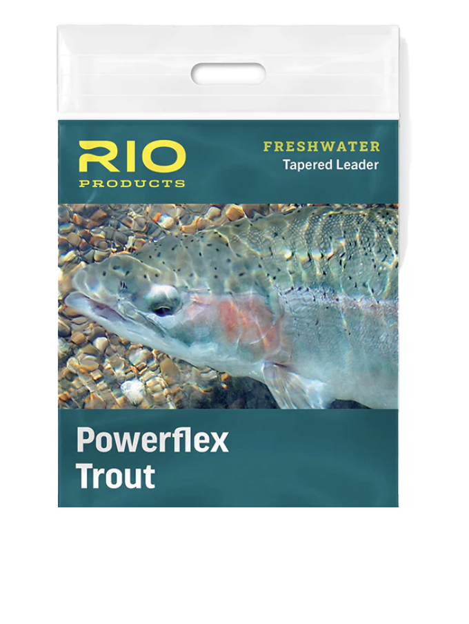 RIO Powerflex Trout Tapered Leader 9' x 0x 15lb 3 Pack Fly Fishing  Accessories Rio Products Full Catalog – The Gear Attic