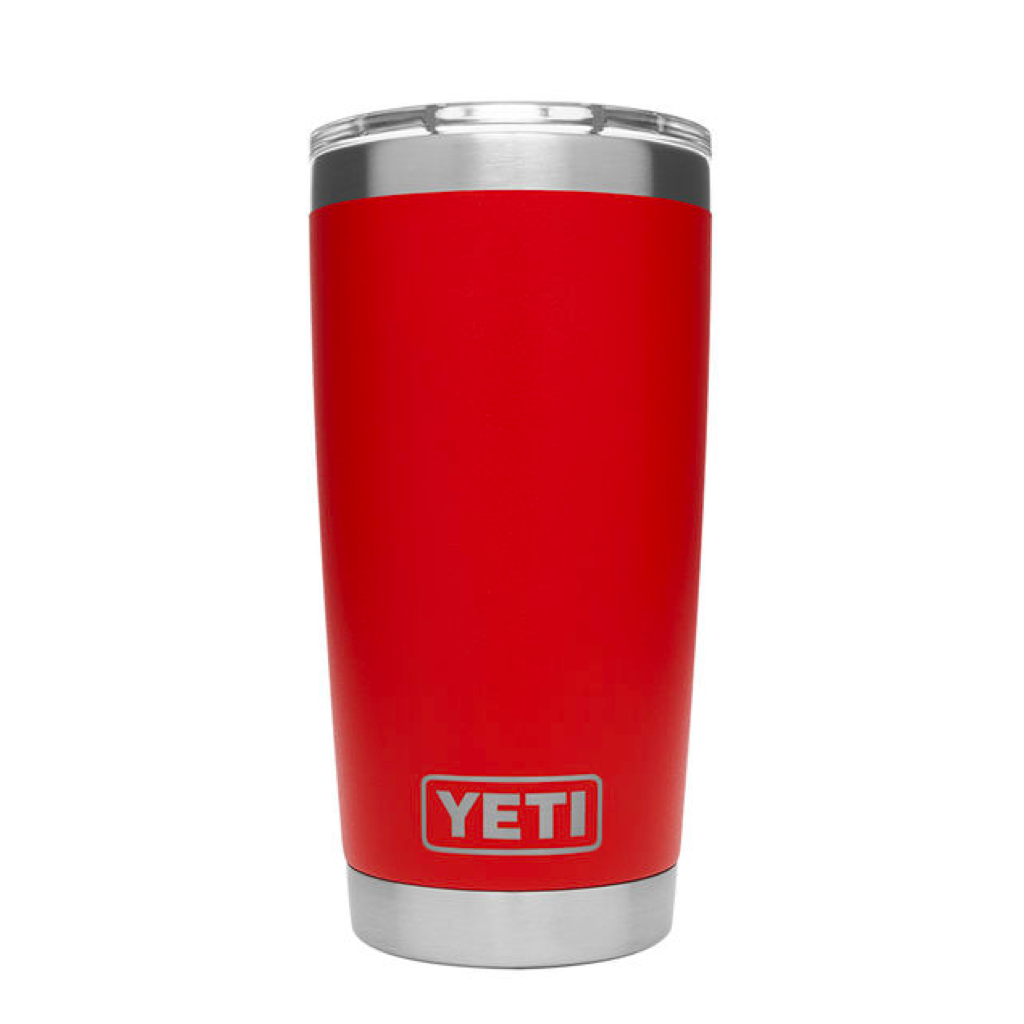 Yeti Rambler 20 oz. Travel Mug W/ Stronghold Lid - Rescue Red #21071501392
