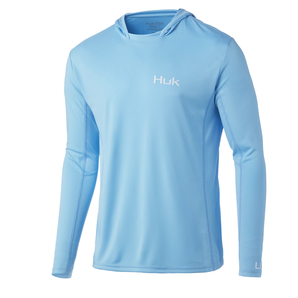 HUK Logo Tee Coastal Sky Heather (EA2)