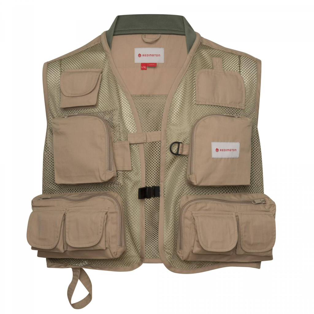 Redington fly fishing vest with all the pockets and toggles. Size X-Large
