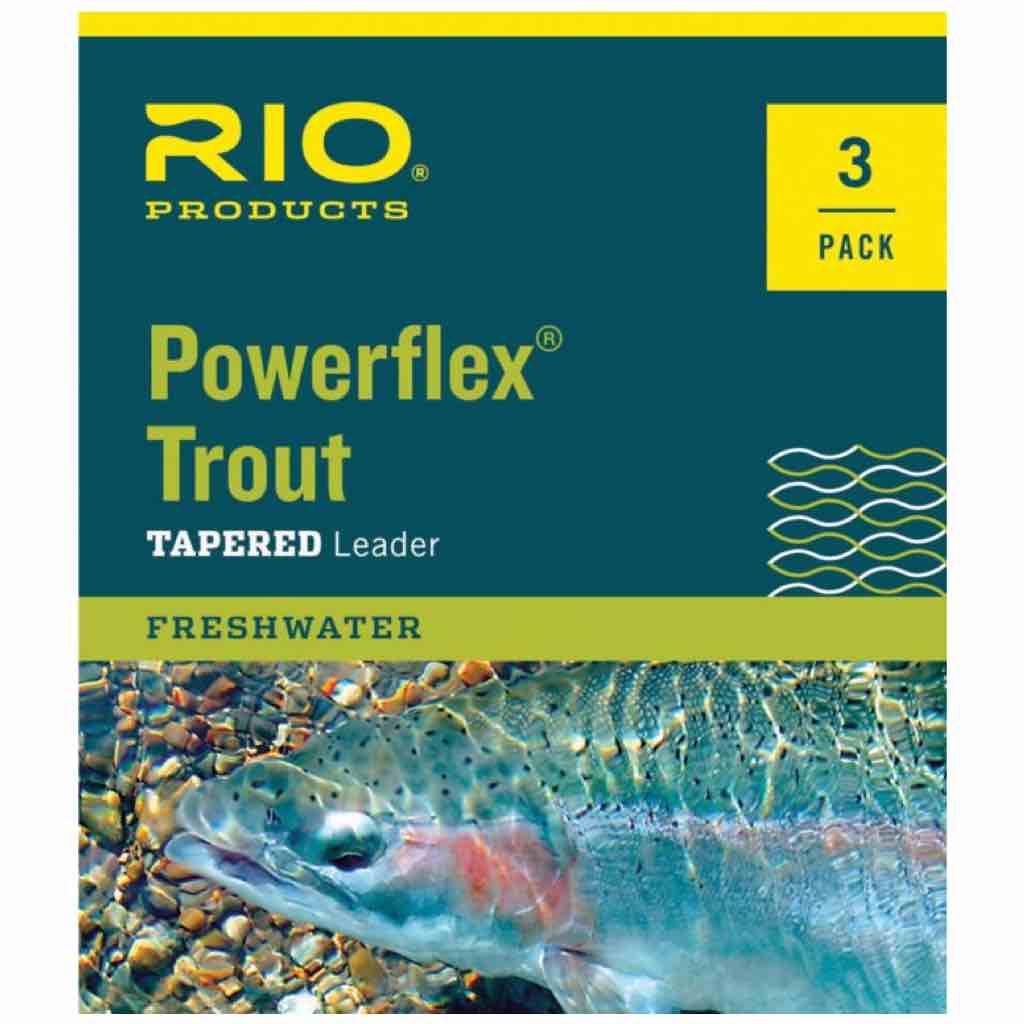 Rio Powerflex Trout 7.5ft Leader - 3 Pack 2x