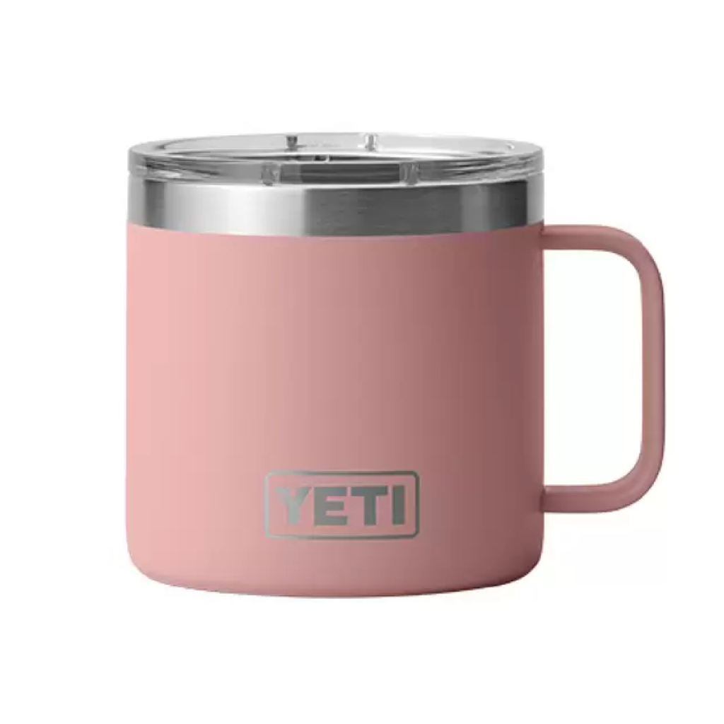 Yeti Rambler 14oz. Mug w. Magslider Lid & TLAW Logo - White - Great Things  Boutique - The Lodge At Woodloch