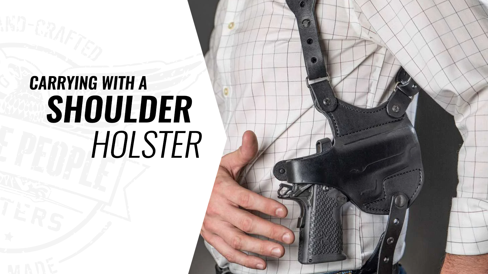 Military Shoulder Holster  Over the Shoulder Gun Holster