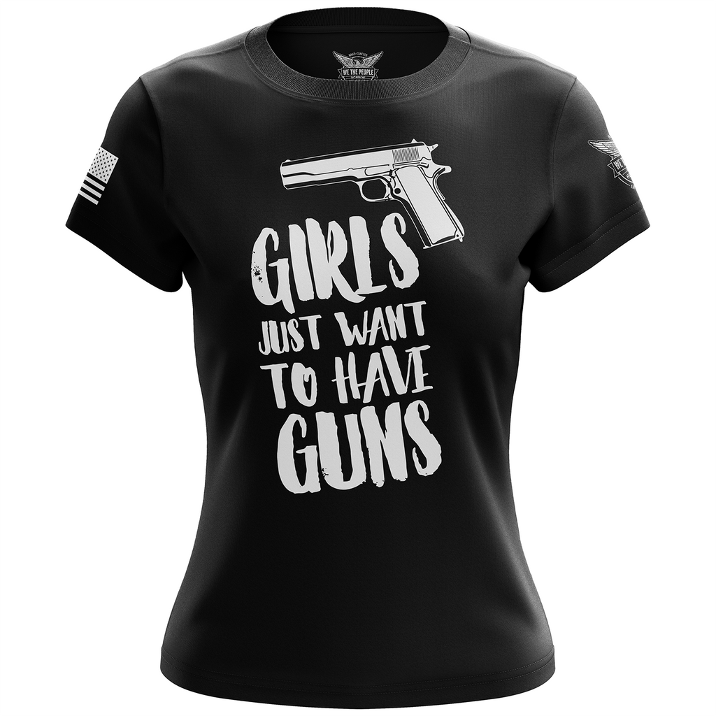 girls-just-want-to-have-guns-womens-short-sleeve-shirt