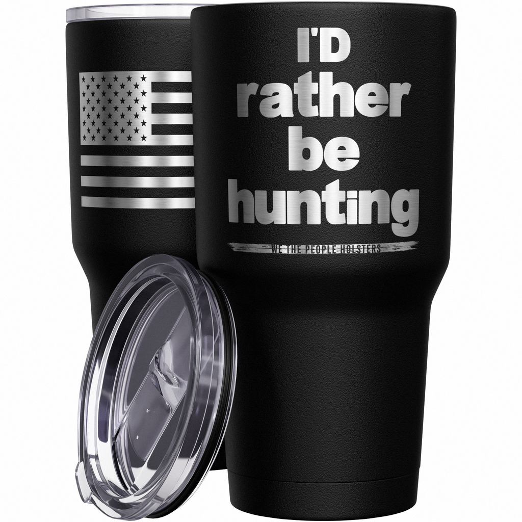id-rather-be-hunting-american-flag-stainless-steel-tumbler