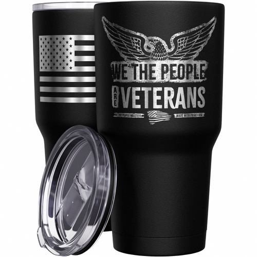 Tumbler for Men American Flag We The People Patriotic Coffee Tumbler for  Mens 20 oz Vacuum Insulated Stainless Steel Travel Mug Gifts