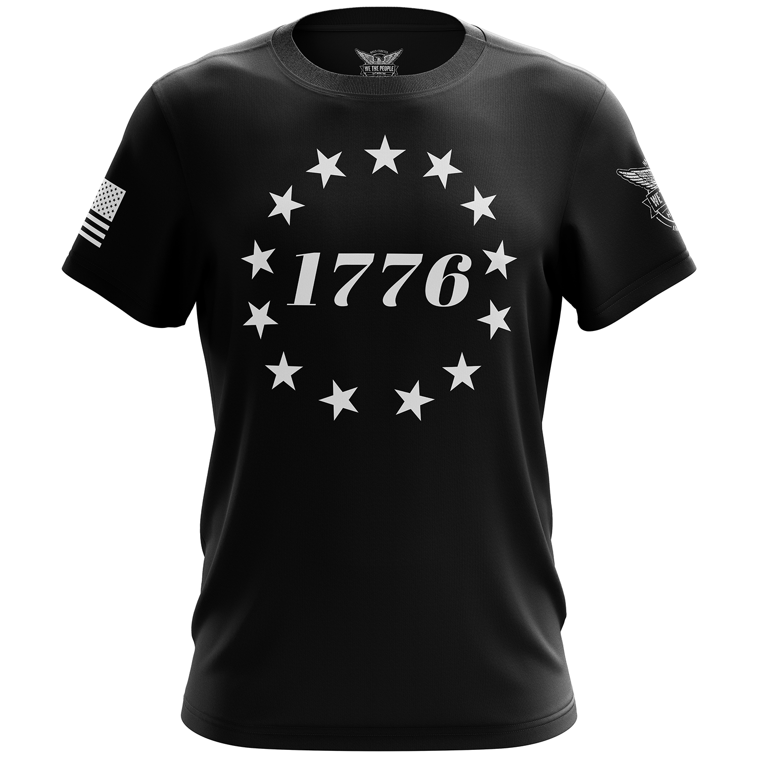 Betsy Ross Flag 1776 T-Shirt | Buy 1776 Ross Flag T-Shirts | Made USA