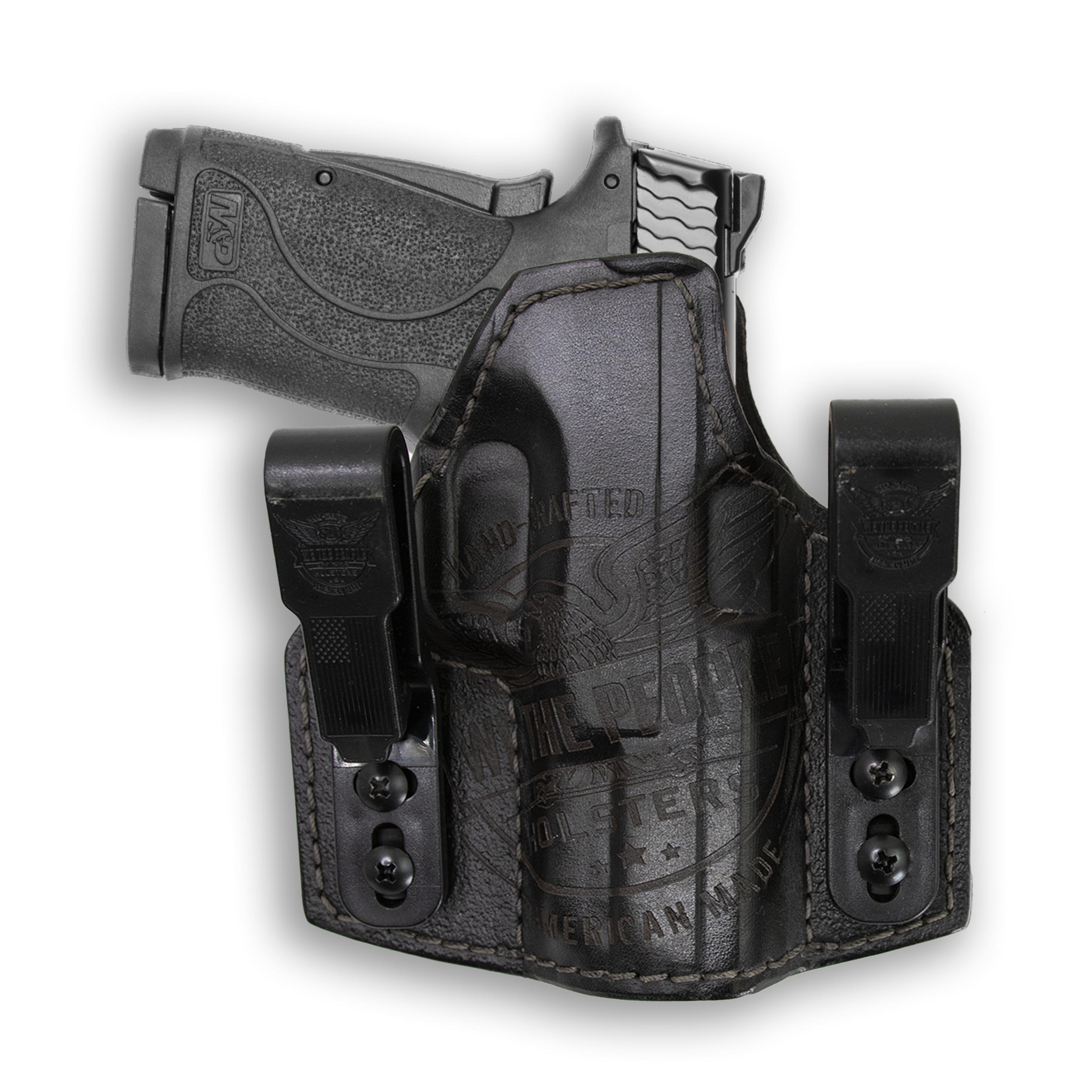  Left Holster for Carry, IWB Leather Gun Holsters for Glock 17  19 43X 44/ Sig P365/ Ruger Security 9/ Springfield Hellcat XDS/Taurus G2C  G3 G3C/ M&P 9mm Shield SD9VE SW9VE