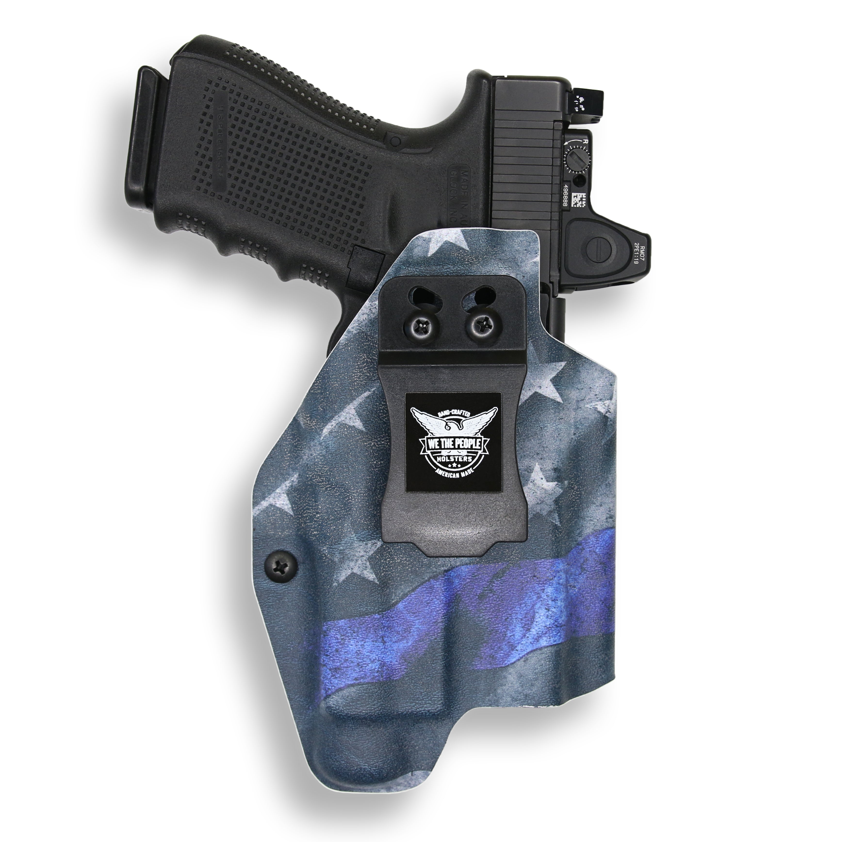 Officaial Thin Blue Line Holsters Semi-Automatic Leather Holster