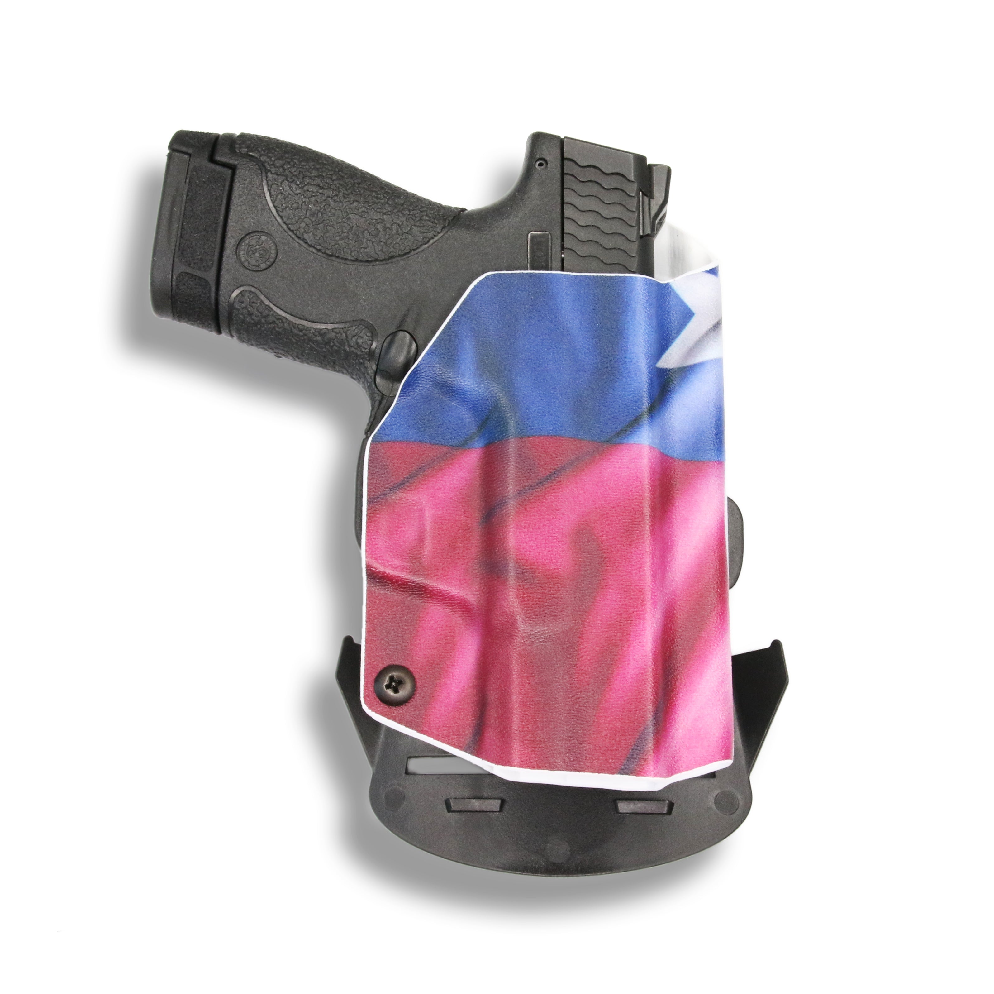 Texas State Flag Kydex OWB Paddle holster Custom Designed Paddle