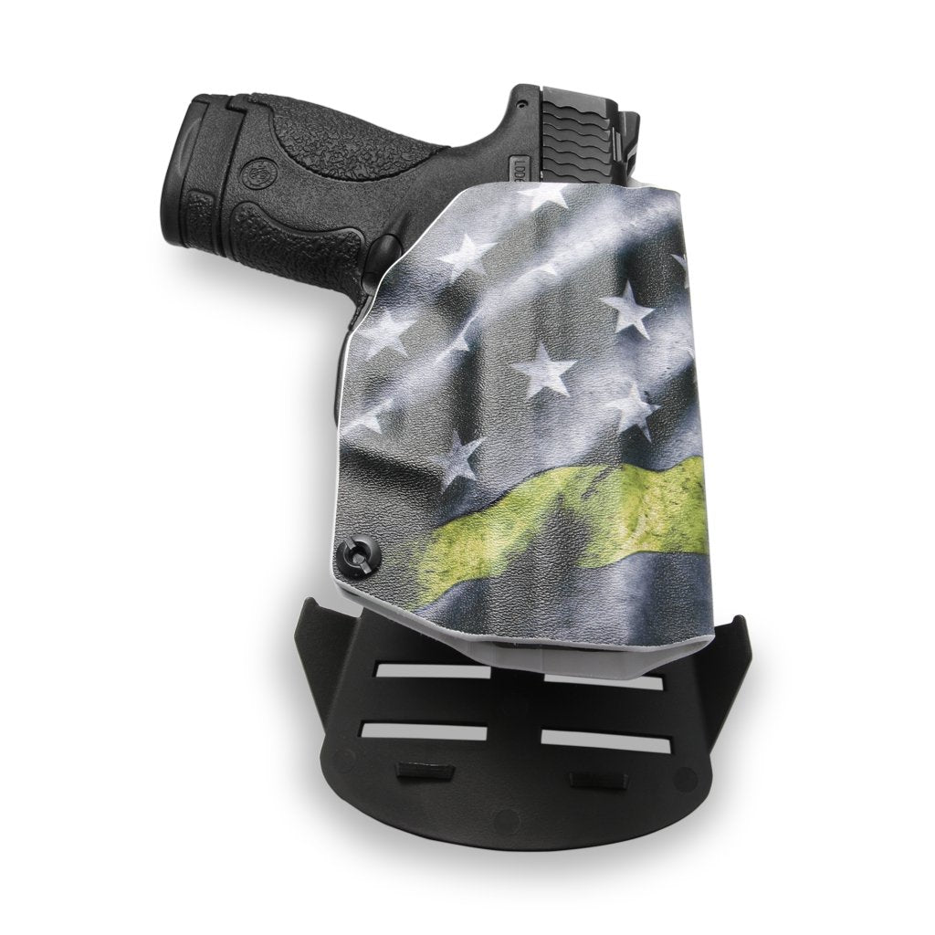 Thin Green Line Kydex OWB Paddle holster Custom Designed Paddle