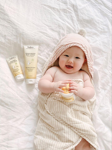 Baby with Babo Botanicals products