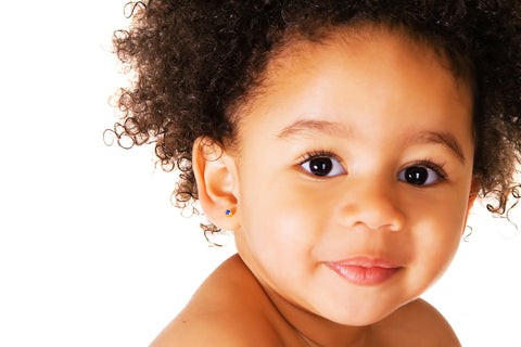 upclose of a baby's face