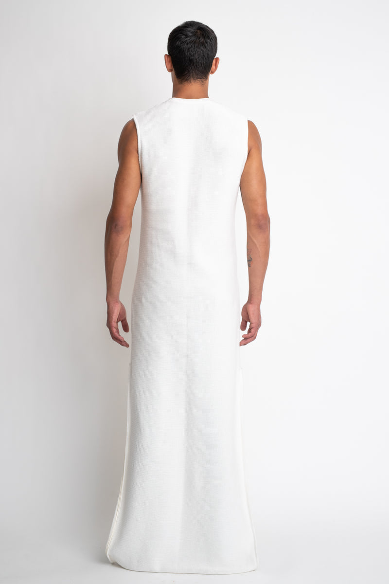 Fortachón: White Knit Dress