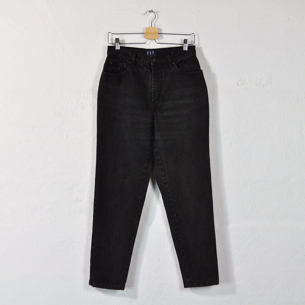 gap mom jeans black