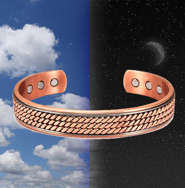 magnetic copper bangle bracelet