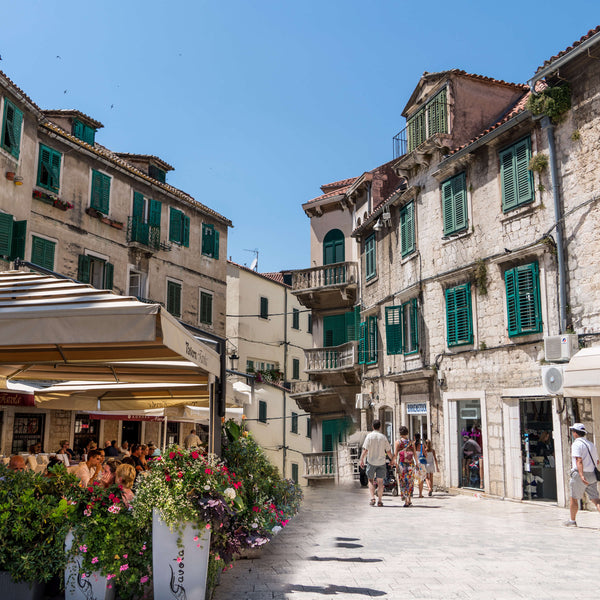 Visit the old town in Split in the Diocletian Palace