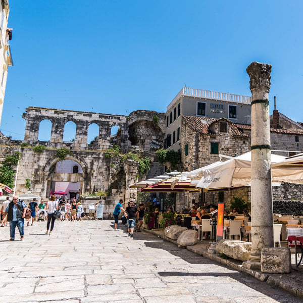 Visit the old town inside the Diocletian Palace in Split Croatia